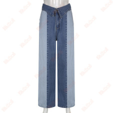casual unique jeans with zipper